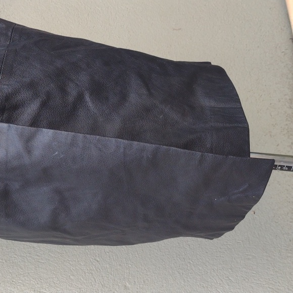 Vintage Pelle Studio Black Leather Long Coat S - Picture 10 of 16